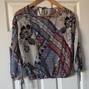 Guess Multicolor Patchwork Blouse